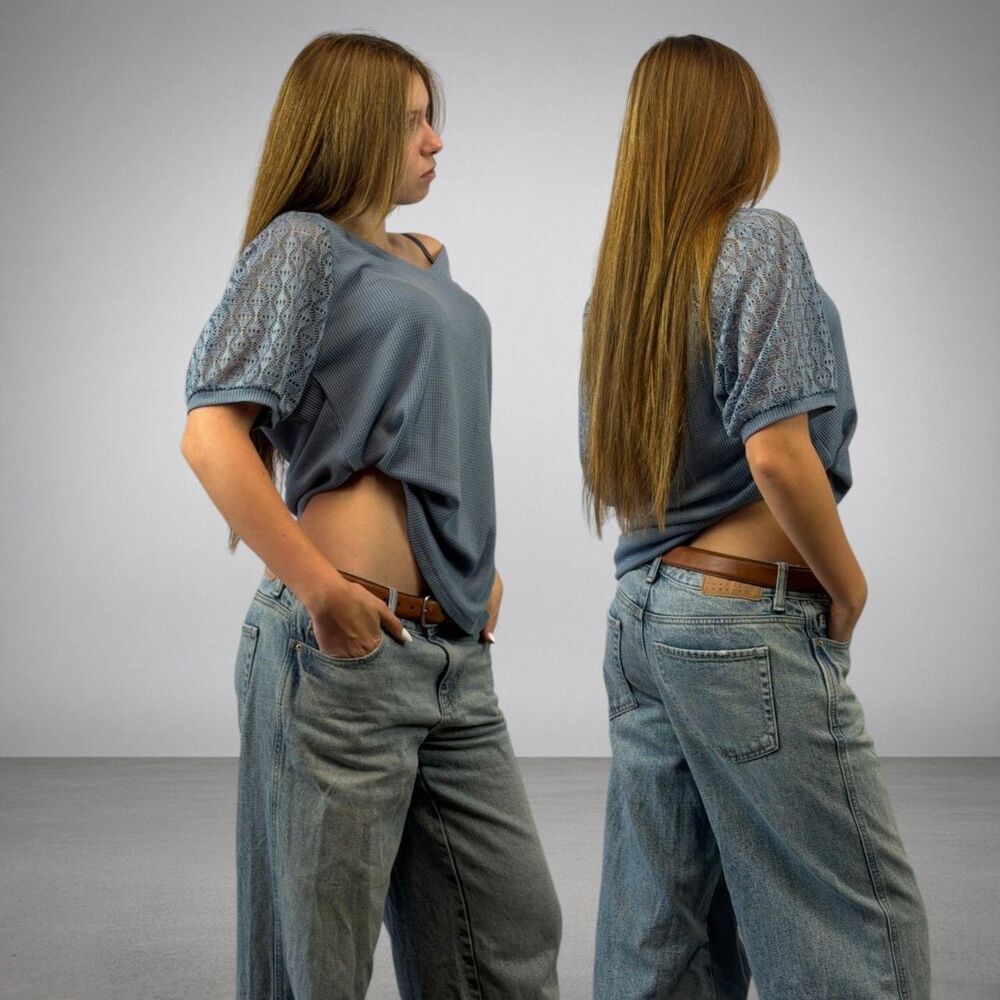 Merokeety Women's Blue Shirt